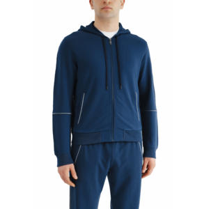 Chándales deportivos con capucha entrenamiento de invierno chándal ropa de entrenamiento correr ropa deportiva informal cremallera transpirable 2 uds conjunto de chándal - Product Image 4