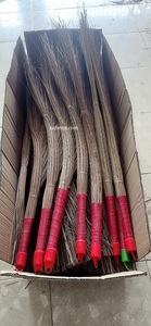 Traditional Hard Coconut Fiber Broom with Wooden Long Handle Eco-Friendly Outdoor Wet Sweeping Broom Premium Quality Vietnam - Product Image 2