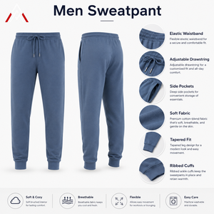 <b>Men</b> Sweatpants With A Relaxed Silhouette Soft Texture And Easy Movement <b>For</b> Casual Styling <b>Lounging</b> And Everyday Comfort - Product Image 6