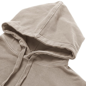 Sweat-shirts d'hiver pour hommes en coton 100% molletonné, effet délavé, écologiques, service OEM, logo personnalisé, séchage rapide - Product Image 5