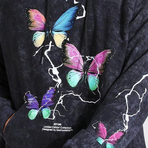 OEM al por mayor personalizado Zip up Hoodie suelto casual de gran tamaño pulóver mujeres sudaderas con capucha en blanco - Product Image 3