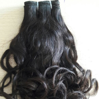 Extensions de cheveux naturels non traités, bouclés, vierges Remy indiens, pour femmes noires, en lots, tissage double machine, double tirage, 100g