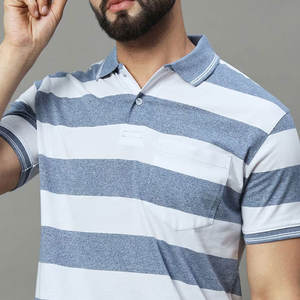 Vente en gros OEM 100% coton pour hommes polos avec logo personnalisé manches courtes anti-rides coupe confortable vêtements de sport de bureau - Product Image 5