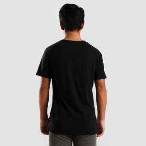 เสื้อยืด Youth Heritage Basic สีดำ ผ้าคอตตอนเจอร์ซีย์ 100% น้ำหนัก 240 กรัม ย้อมสีพื้น เสื้อยืดออกกำลังกาย พิมพ์ลายซิลค์สกรีน ดีไซน์เรียบง่าย - Product Image 2