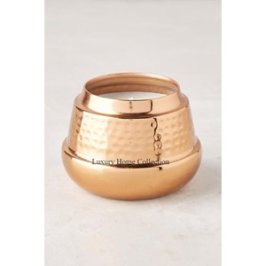 Elegante adorable diseño de metal mesa té luz titular oro Color hecho a mano atractivo aspecto portavelas boda centro de mesa - Product Image 3