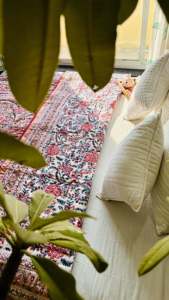 Rajasthani tradicional Chintz mano bloque estampado Reversible edredón de alta calidad 90X108 "200GSM relleno de algodón impreso a mano cosido - Product Image 6