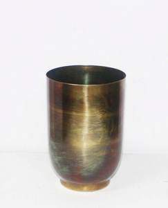 L'élégant forme ronde fer métal marron couleur Antique décoratif luxe élégant jardinière fait à la main personnalisé décoration de jardin - Product Image 1