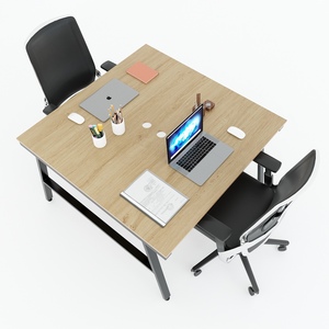 Aconcept HBAC039 Mesa de Centro Moderna Minimalista de 2 Piezas, 120x120cm, en Forma de L, de Madera Contrachapada Recubierta de Melamina, Patas de Hierro, Independiente - Product Image 3