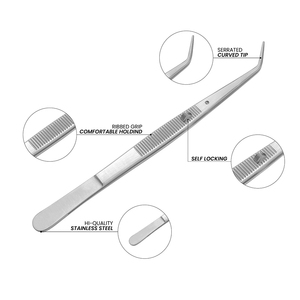 Support orthodontique dentaire de qualité supérieure enlevant la pince à épiler bec Point pince à épiler métal acier laboratoire médical pince à épiler dentaire - Product Image 3