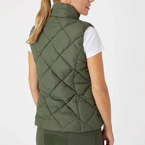 Chaleco ecuestre elegante y funcional con cremallera frontal y diseño de bloque de color elástico para jinetes - Product Image 1