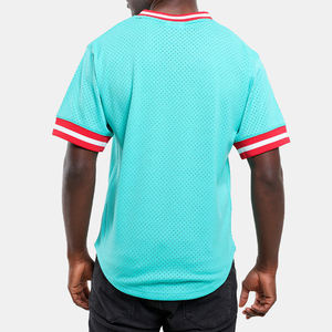 Chemise d'entraînement respirante en jersey à col en V à séchage rapide avec manches courtes pour baseball et softball - Product Image 6