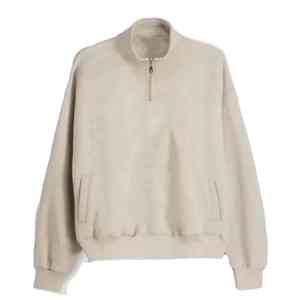 Sudadera Personalizada 100% Algodón Felpa con Media Cremallera, Sudadera con Cierre de 1/4, Sudadera Holgada de Manga Larga - Product Image 1