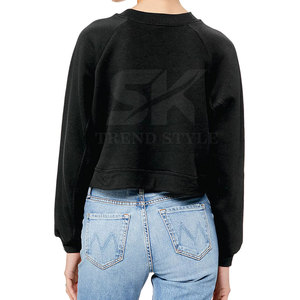 Latest Style Winter Warm Casual Wear Women Cropped <b>Plain</b> <b>Sweatshirts</b> Quick Dry Comfortable Women Cropped <b>Plain</b> <b>Sweatshirts</b> - Product Image 2