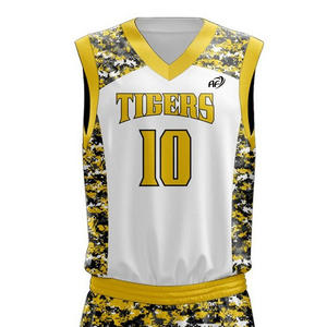 Collection d'uniformes de basket-ball respirants du meilleur fournisseur Ensembles sans manches imprimés pour l'été disponibles en différentes tailles - Product Image 4