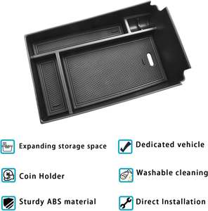 Organizador de Consola Central para <span class=keywords><strong>Honda</strong></span> HRV <span class=keywords><strong>HR</strong></span>-<span class=keywords><strong>V</strong></span> EX EX-L <span class=keywords><strong>LX</strong></span> SE Sport Touring 2023 2024, Bandeja de Almacenamiento Secundaria para Reposabrazos ABS - Product Image 3