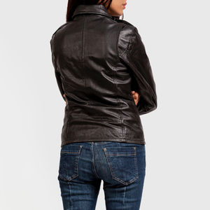 Best Arrival <b>Women</b> Fashion <b>Leather</b> Jackets for Winter Clothing / <b>Top</b> Selling Long Sleeve Blank <b>Leather</b> Jackets - Product Image 5