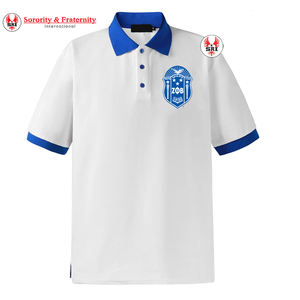 Polos de manga corta Zeta Phi Beta de verano para hombre Fabricación OEM Polo de hermandad personalizado Camisetas de golf de poliéster para hombre - Product Image 1