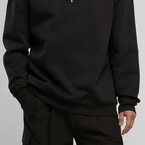 Stand <b>Zip</b> Collar Custom Logo Design <b>Sweatshirt</b> Wholesale Rate Breathable Material 2026 With <b>Full</b> Sleeve For Men With OEM Service - Product Image 5