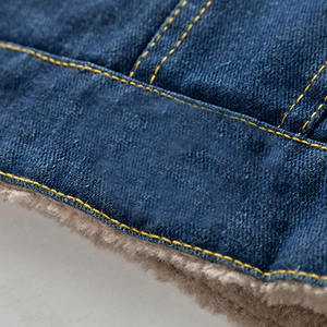 2025 nueva moda liso lavado algodón Casual Color sólido calidad al aire libre invierno moda hombres Denim Jeans chaqueta - Product Image 6