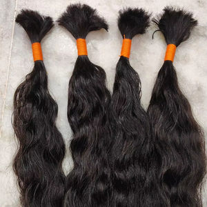 วิกผมดิบแบบไม่ผ่านกระบวนการผมชาวอินเดียเป็นลอนแบบไม่ผ่านกระบวนการผมคนอินเดียธรรมชาติแบบ100% ขายส่งจากอินเดีย - Product Image 1