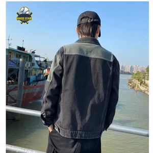 Chaquetas de Mezclilla 100% Algodón, Lavado Claro, Reversibles, Hechas a Medida, al por Mayor, Premium, para Hombre, Estilo Urbano, Casual, Ecológicas, Corte Regular - Product Image 4