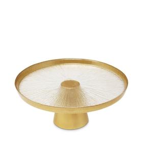 Support à gâteau en métal fait main avec finition en cuivre antique le mieux adapté à la décoration de mariage rustique et aux arrangements de table à dessert - Product Image 1