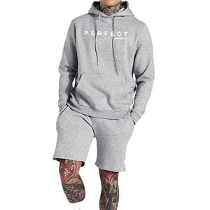 2023 hommes Shorts ensemble parfait vente chaude été sweat à capuche survêtement deux pièces ensemble hommes à capuche et court ensemble hommes décontracté logo personnalisé - Product Image 1