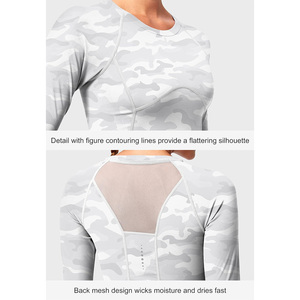 Womens gym crop <b>tops</b> custom workout wear breathable fabric oem fitness apparel with logo printing and private label option - Product Image 3