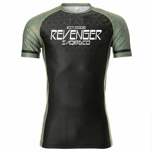 การฝึกอบรม Bjj Rashguard เสื้อกีฬากีฬายิมสวมใส่ & การออกแบบที่ดีที่สุด MMA Rashguard สําหรับกีฬา - Product Image 6