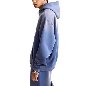 Chándales Transpirable Vintage Streetwear 100% Algodón Baggy Chándal Jogger Conjuntos Custom Flared Acid Wash Chándales - Product Image 4