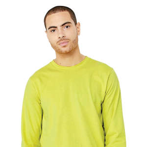 100% Airlume Combed and <b>Ring</b> Spun Cotton 32 Single 4.2 oz Strobe Classic Crew Neck Unisex Jersey Long Sleeves T-Shirt - Product Image 4