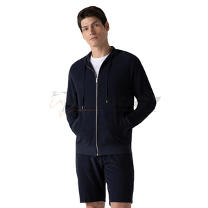 Personalizable Hombres 100% Algodón Peso Pesado Cremallera Sudadera Con Capucha Invierno Fleece En Blanco Con Capucha Zip up Fabricante Pullover Sudaderas Térmicas - Product Image 1