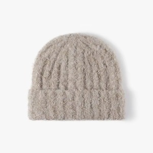 Gorro térmico de invierno de doble capa de punto acrílico suave polar transpirable estirable Unisex logotipo personalizado disponible jacquard - Product Image 2