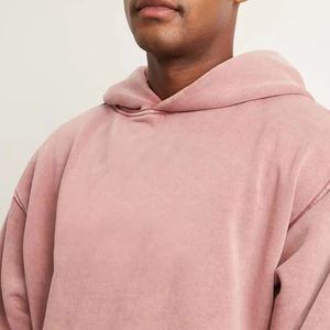 Sudadera con capucha lavada con ácido para hombre hecha a medida al por mayor con impresión de logotipo de diseño personalizado sudadera básica transpirable de secado rápido - Product Image 3