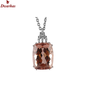 เครื่องประดับที่ปรับแต่งได้925เงินสเตอร์ลิง kunzite CZ หลายจี้อัญมณีสร้อยคอเครื่องประดับ - Product Image 2