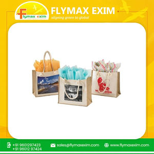 Grands sacs fourre-tout en jute personnalisés écologiques Sacs en jute naturels durables réutilisables et personnalisés pour le shopping tendance à vendre - Product Image 4