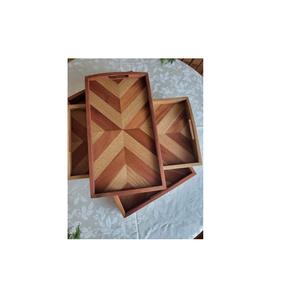 Bandeja para servir de madera de varias secciones con divisores adecuada para aperitivos frutas secas galletas chocolates aperitivos nueces dulces - Product Image 3