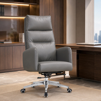 Fauteuil de Direction Ergonomique à Dossier Haut, Pivotant, avec Fonction Inclinaison pour Bureau de Manager