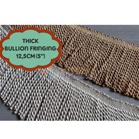 Frange décorative dorée pour uniformes, à usage textile domestique, 100 % polyester, couleurs et logo personnalisables