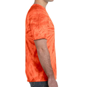 Logotipo personalizado al por mayor lavado de color de alta calidad ligero ropa de calle transpirable impresión personalizada Tie Dye Crew Fitness camisetas - Product Image 2