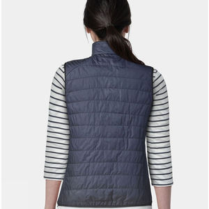 2025 <b>Ladies</b> Casual Winter Puff Vest Jacket Custom Logo <b>Waistcoats</b> Zipper Puffer OEM Embroidery Decoration Hot Sale Outer Wear - Product Image 4