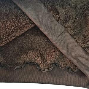 New 2025 Fluffy Fleece Block <b>Hoodie</b> Custom Pocket Heavyweight Winter Thick Warm Solid <b>Sherpa</b> <b>Men's</b> Hoodies Made By Dikson Sports - Product Image 5