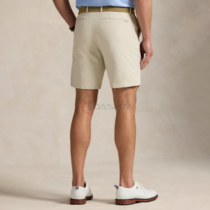 Vente en gros de shorts chino en coton pour homme, shorts d'affaires d'été décontractés à taille moyenne et extensibles, avec logo personnalisé - Product Image 3
