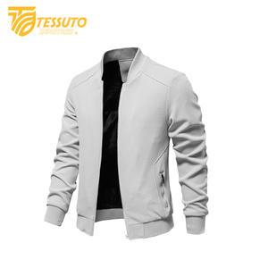 Nueva chaqueta de lona resistente para hombre, chaquetas cortavientos sólidas simples personalizadas para hombre - Product Image 4