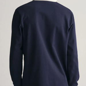 Polo de rugby rayé décontracté pour homme - Doux, durable et parfait pour le sport et les tenues décontractées, chemises de rugby OEM - Product Image 5