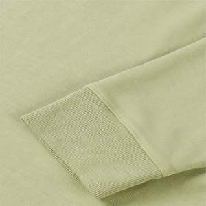 Nouveau T-shirt d'automne OEM couleur unie 220GSM peigné 100% coton T-shirt hommes personnalisé décontracté col rond à manches longues t-shirts pour hommes - Product Image 5