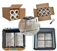 Film plastique d'emballage LLDPE transparent personnalisé, film étirable souple en PE pour l'emballage de palettes, résistant à l'humidité, fabriqué au Vietnam