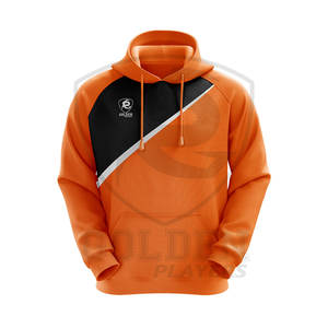 Venta al por mayor de logotipo personalizado Sublimación Sudadera con capucha de los hombres de color negro de moda de manga larga Jersey en blanco Sublimación Sudadera con capucha para los hombres - Product Image 5