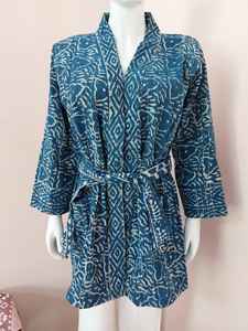 Estilo Vintage Chaquetas Kantha Imprimir Nueva Colección Albornoz de algodón puro Midi Longitud Cintura natural Vestidos casuales al por mayor - Product Image 4