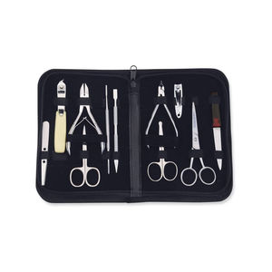Ensemble professionnel de manucure et de pédicure en acier inoxydable japonais 10-en-1 Kit de coupe-ongles durable avec logo personnalisé inclus - Product Image 3